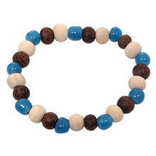 Load image into Gallery viewer, Artisan Crafted Stretch Bracelet with Wood and Ceramic Beads - Colorful Morning | NOVICA
