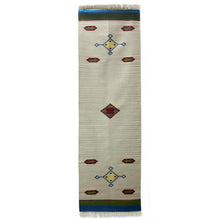 Load image into Gallery viewer, Indian Artisan Crafted Wool Runner with Fringe (2x8) - Kites | NOVICA
