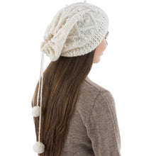 Load image into Gallery viewer, Hand Knitted Ivory Color Alpaca Neck Warmer or Hat - Stylish in Ivory | NOVICA
