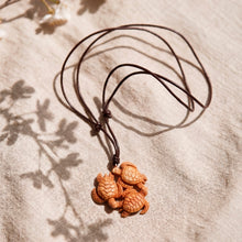 Load image into Gallery viewer, Hand Crafted Turtle Pendant on Leather Cord Necklace - Happy Turtle | NOVICA

