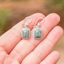 Load image into Gallery viewer, Guatemalan Green Jade Artisan Crafted Earrings - Life Divine | NOVICA
