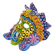 Load image into Gallery viewer, Handcrafted Signed Papier Mache Mexican Plumed Serpent Mask - Kukulkan in Colors | NOVICA
