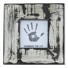 Load image into Gallery viewer, White Distressed Square Photo Frame (3x3) from India - Rustic White | NOVICA
