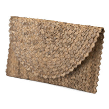 Load image into Gallery viewer, Handmade Brown Palm Leaf Clutch Handbag from Indonesia - Tropical Touch | NOVICA
