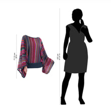 Load image into Gallery viewer, Colorful Striped Alpaca Wool Blend Sweater from Peru - Fiesta Dance | NOVICA
