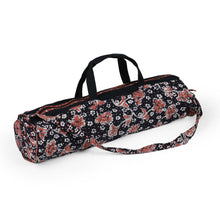 Load image into Gallery viewer, Handcrafted Javanese Cotton Batik Yoga Mat Bag - Stars and Roses | NOVICA
