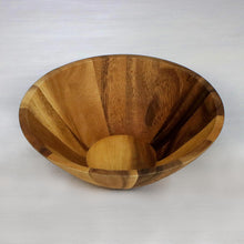 Load image into Gallery viewer, 1 Quart Serving Bowl in Natural Wood Handmade in Thailand - Conical Nature | NOVICA

