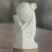 Load image into Gallery viewer, Hand Crafted Sandstone Sculpture of a Woman from Indonesia - Gorgeous Woman | NOVICA
