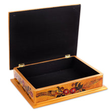 Load image into Gallery viewer, Hummingbird Reverse Painted Glass Decorative Box from Peru - Freedom Hummingbirds | NOVICA
