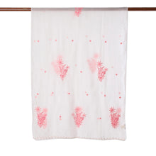 Load image into Gallery viewer, Hand-Embroidered Light Pink Paisley Motif Shawl from India - Pink Blush | NOVICA

