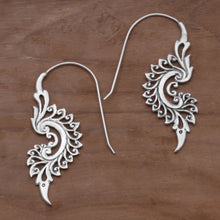 Load image into Gallery viewer, Indonesian Handmade Sterling Silver Tribal Drop Earrings - Tribal Allure | NOVICA
