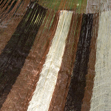 Load image into Gallery viewer, Handwoven Mayan Striped Double Hammock in Brown from Mexico - Near the Sea | NOVICA
