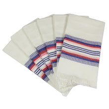 Load image into Gallery viewer, Striped 100% Cotton Napkins from Guatemala (Set of 6) - Dinner Guest | NOVICA
