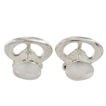 Load image into Gallery viewer, Sterling Silver Men's Mayan Cufflinks from Nicaragua - Ultimate Ajmaq | NOVICA
