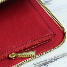 Load image into Gallery viewer, Batik Cotton Clutch Handbag in Cherry from India - Cloven Cherry | NOVICA
