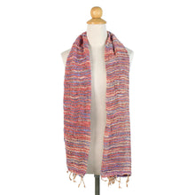 Load image into Gallery viewer, Handwoven Cotton Scarf with Candy Colors from Thailand - Charming Candy | NOVICA
