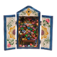 Load image into Gallery viewer, Handcrafted Wood Retablo with Hearts from Peru - Heart Shop | NOVICA
