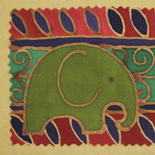Load image into Gallery viewer, Batik Cotton and Paper Elephant Greeting Cards (Set of 4) - Elephant Journeys | NOVICA

