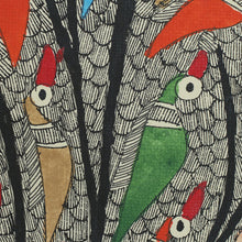 Load image into Gallery viewer, Colorful Madhubani Painting of the Tree of Life with Birds - Rejoicing Life | NOVICA
