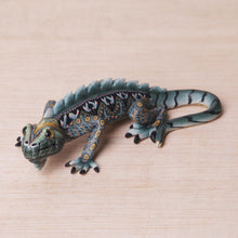 Load image into Gallery viewer, Handcrafted Polymer Clay Iguana Sculpture (4 Inch) - Watchful Iguana | NOVICA
