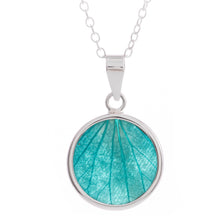 Load image into Gallery viewer, Sterling Silver and Natural Leaf Pendant Necklace from Peru - Hydrangea Leaf | NOVICA
