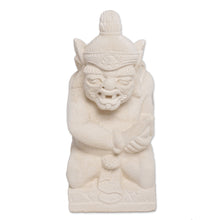 Load image into Gallery viewer, Hand-Carved Sandstone Sculpture of Tualen from Bali - Tualen | NOVICA
