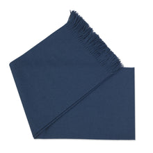 Load image into Gallery viewer, 100% Baby Alpaca Throw Blanket in Solid Teal from Peru - Blissful Dream in Teal | NOVICA
