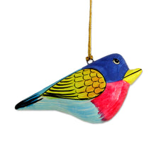 Load image into Gallery viewer, Three Hand-Painted Papier Mache Bird Ornaments from India - Cuckoo Birds | NOVICA
