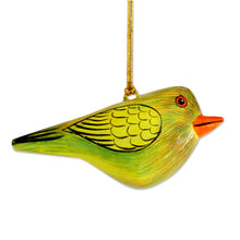 Load image into Gallery viewer, Three Hand-Painted Papier Mache Bird Ornaments from India - Cuckoo Birds | NOVICA
