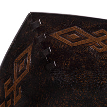 Load image into Gallery viewer, Pre-Hispanic Motif Handcrafted Tooled Leather Catchall - Kuelap Memories | NOVICA
