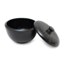 Load image into Gallery viewer, Indonesian Hand Crafted Black Terracotta Ceramic Lidded Bowl - Lombok Path | NOVICA
