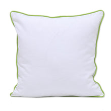 Load image into Gallery viewer, Screen Printed Green 100% Cotton Cushion Cover Pair India - Green Skylight | NOVICA
