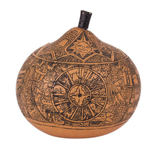 Load image into Gallery viewer, Hand Carved Andean Trilogy Sun and Moon Gourd Decorative Box - Andean Trilogy | NOVICA
