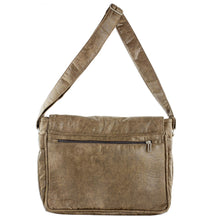 Load image into Gallery viewer, Handcrafted Brown Faux Leather Messenger Bag from Costa Rica - Elegant Combination | NOVICA
