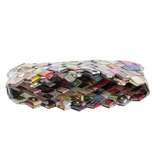 Load image into Gallery viewer, Handcrafted Multicolor Recycled Magazine Paper 4 Inch Clutch - Fashion Fiesta | NOVICA
