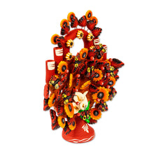 Load image into Gallery viewer, Handcrafted Ceramic Blooming Tree with Butterflies - Calla Lily Tree | NOVICA

