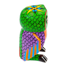 Load image into Gallery viewer, Handcrafted Copal Wood Alebrije Owl Figurine from Mexico - Owl Joy | NOVICA
