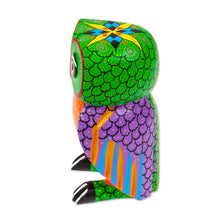 Load image into Gallery viewer, Handcrafted Copal Wood Alebrije Owl Figurine from Mexico - Owl Joy | NOVICA
