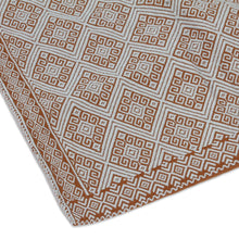 Load image into Gallery viewer, Spice Brown and Grey Diamond Brocade Cotton Cushion Cover - Earthen Trellis | NOVICA
