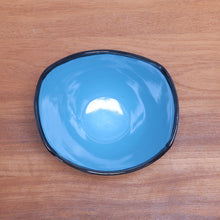 Load image into Gallery viewer, Handcrafted Blue Ceramic Bowl from Indonesia - Blue Wave | NOVICA
