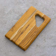 Load image into Gallery viewer, Teak Wood Charcuterie Board with a Handle from Guatemala - Sophisticated Bartender | NOVICA
