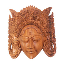 Load image into Gallery viewer, Balinese Handcarved Wood Mask of Sita Wife of Rama - Beautiful Sita | NOVICA
