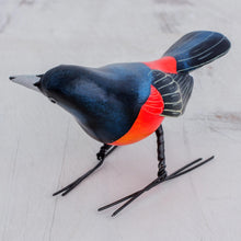 Load image into Gallery viewer, Ceramic Figurine of an Orchard Oriole Bird from Guatemala - Orchard Oriole | NOVICA

