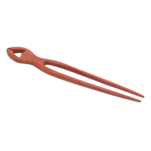 Load image into Gallery viewer, Handcrafted Sawo Wood Hair Pin from Bali - Konde | NOVICA
