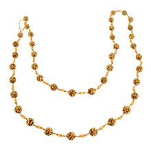 Load image into Gallery viewer, Glass Beaded Garland in Orange from Guatemala - Golden Silhouettes | NOVICA

