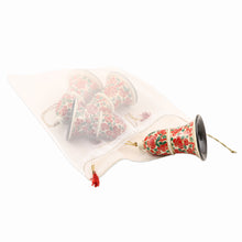 Load image into Gallery viewer, Handmade Papier Mache Bell Ornaments from India (Set of 4) - Kashmir Bells | NOVICA
