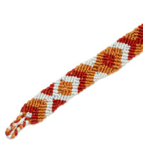 Load image into Gallery viewer, Earth-Tone Cotton Macrame Wristband Bracelet from Mexico - Earthen Oasis | NOVICA
