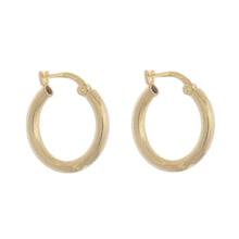 Load image into Gallery viewer, 18k Gold Plated Sterling Silver Hoop Earrings from Peru - Classic Sheen | NOVICA
