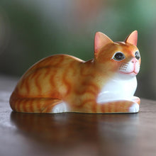 Load image into Gallery viewer, Lying Cat in Orange
