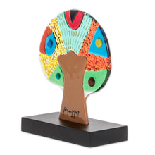 Load image into Gallery viewer, Colorful Art Glass Tree Sculpture from El Salvador - Light of the Sun | NOVICA
